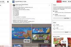 Marcos anuncia venta de productos en Facebook