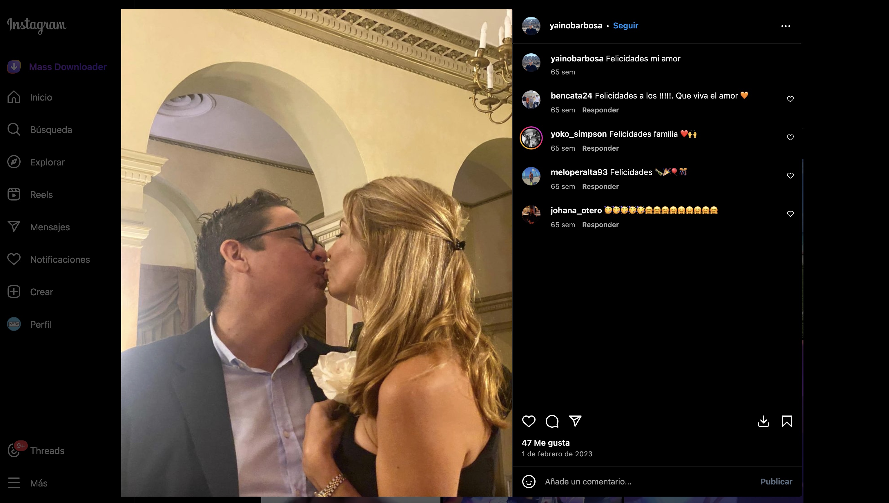 Yaino del Castillo Barbosa y Liset Ulloa Díaz, madre de Antonio (Tony) Castro Ulloa .