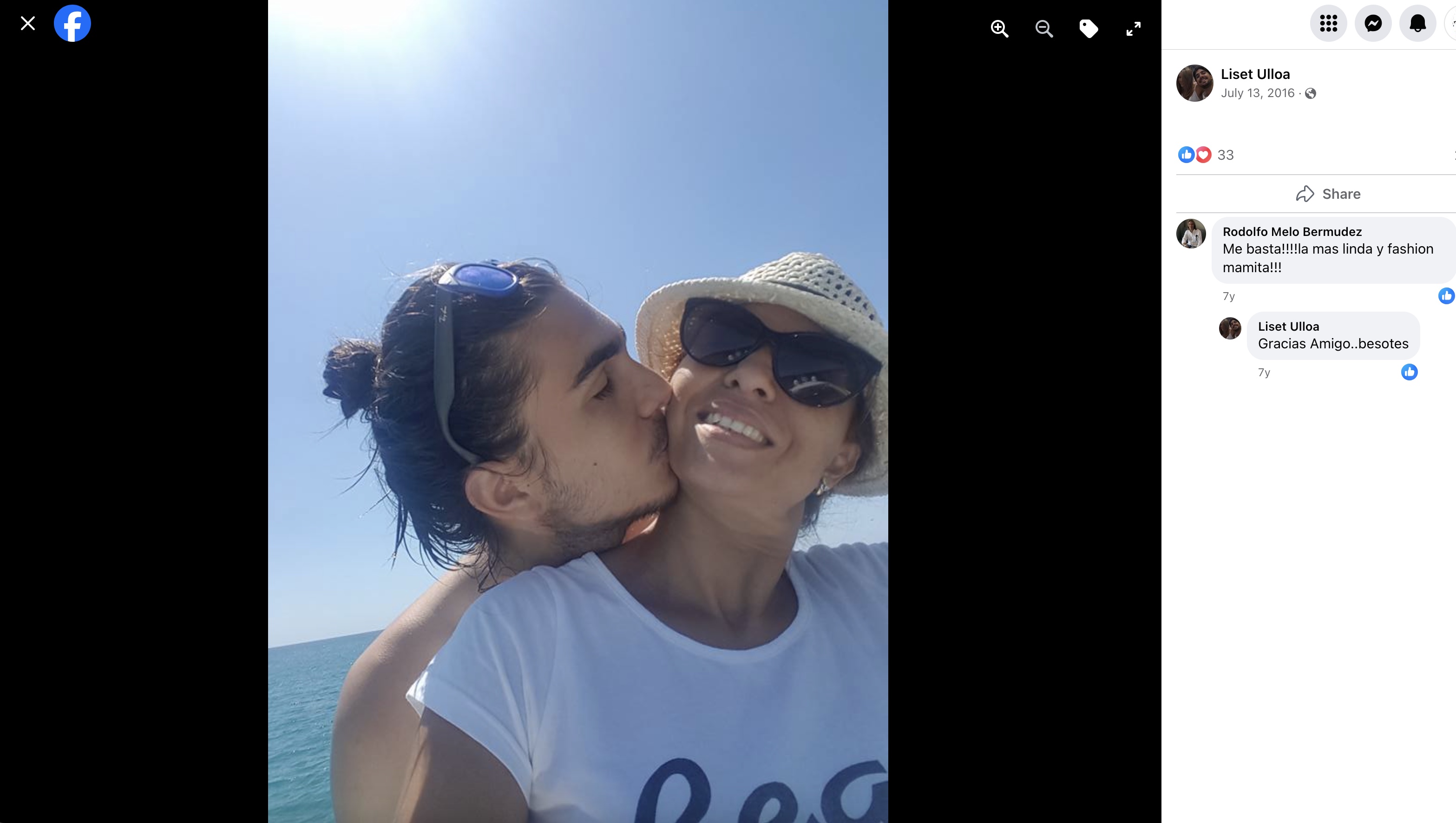 Antonio (Tony) Castro Ulloa y su madre Liset Ulloa Díaz