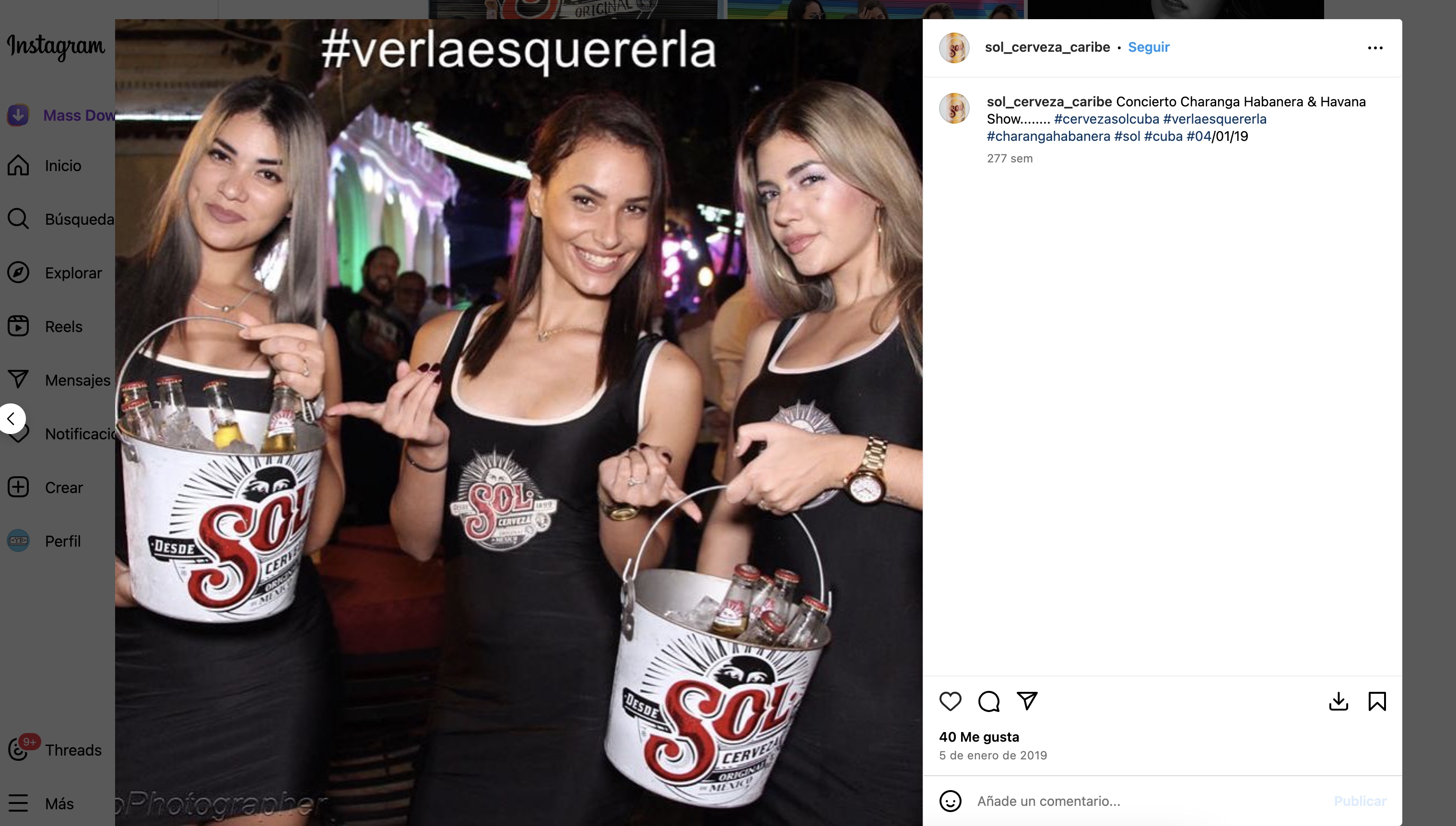 Concierto de la Charanga Habanera en 2019