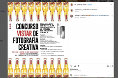 Concurso de fotografía de la revista Vistar patrocinado por la cerveza Sol