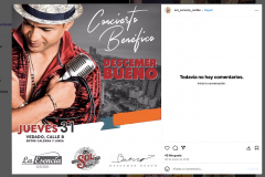 Anuncio de oncierto de Descemer Bueno patrocinado por la cerveza Sol en 2019