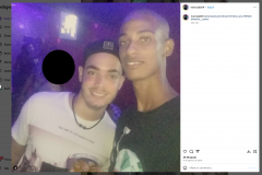 Sandro Castro (nieto de Fidel Castro) y Marco Amorós Moreno