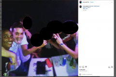 Sandro Castro (nieto de Fidel Castro) y Marco Amorós Moreno