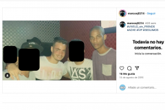 Sandro Castro (nieto de Fidel Castro) y Marco Amorós Moreno