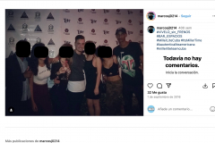 Sandro Castro (nieto de Fidel Castro) y Marco Amorós Moreno