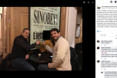 Luis Enrique Martínez Estañol y Héctor Castro Santana en un  bar