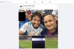 Luis Enrique Martínez Estañol y Héctor Castro Santana en un partido de fútbol